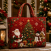 Christmas Quilted Tote Bag