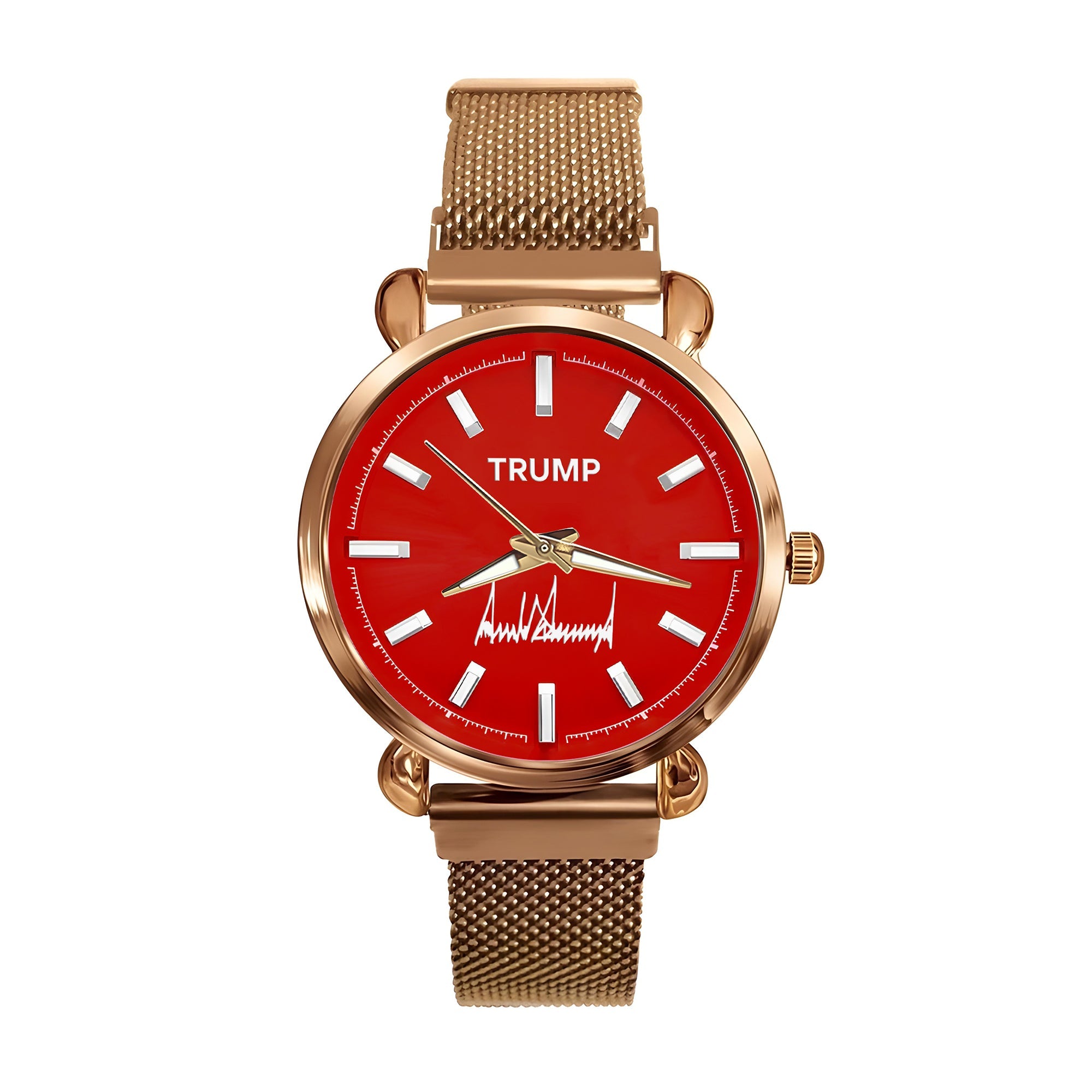 TRUMP Watch Luxury Gold – Royal Red Dial – Gift Watch for Women