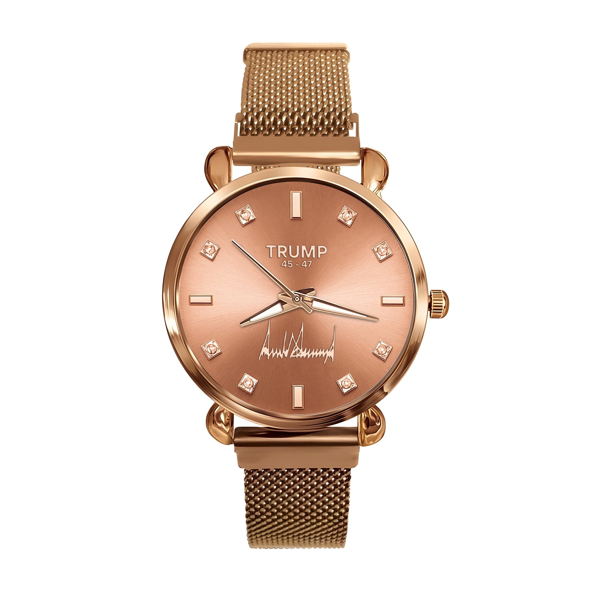 TRUMP 45-47 Watch 2026 Luxury Rose Gold – Rose Dial
