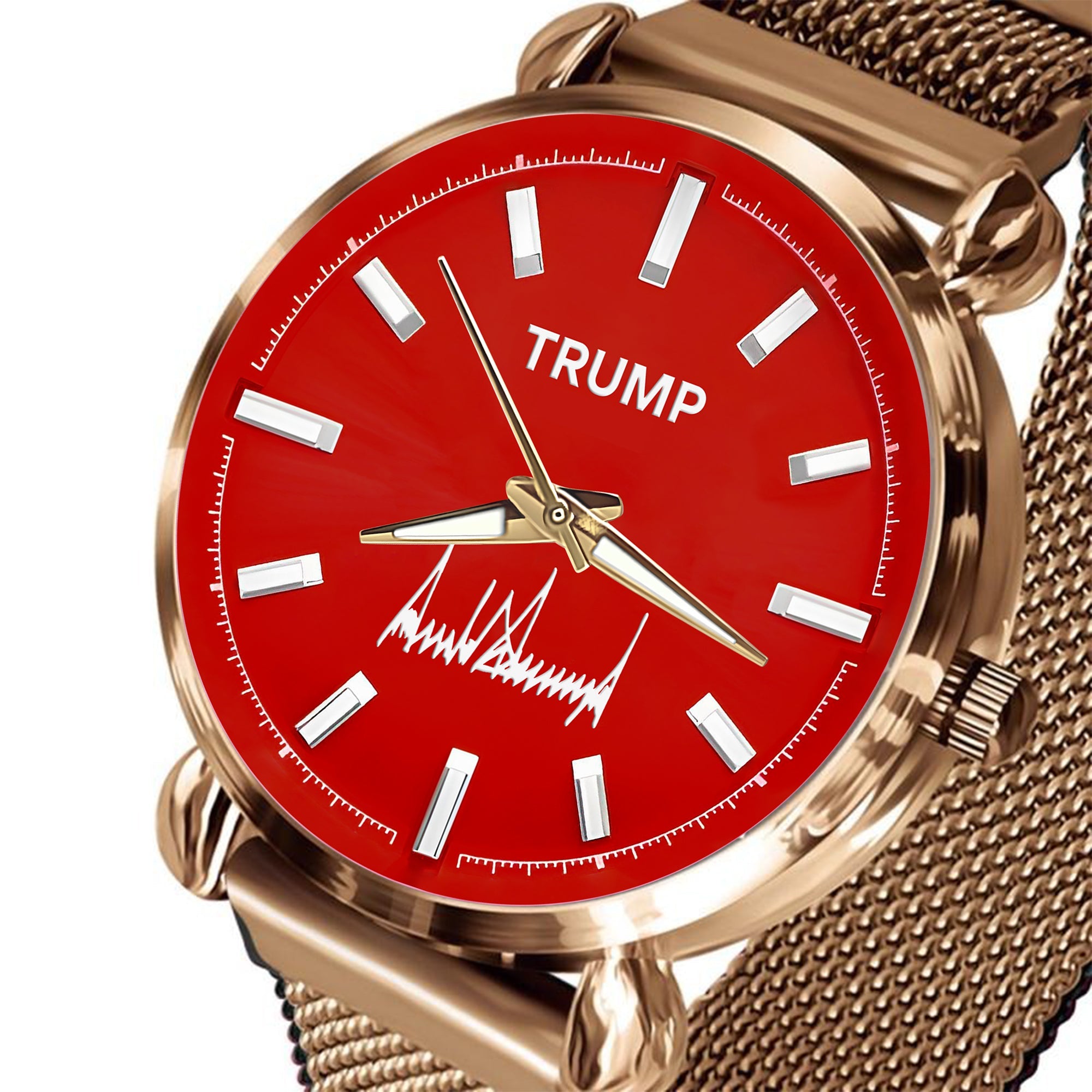 TRUMP Watch Luxury Gold – Royal Red Dial – Gift Watch for Women
