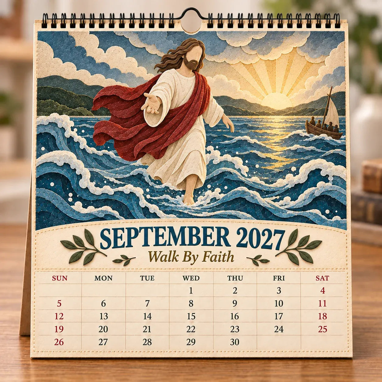 2027 Walking With Jesus Wall Calendar