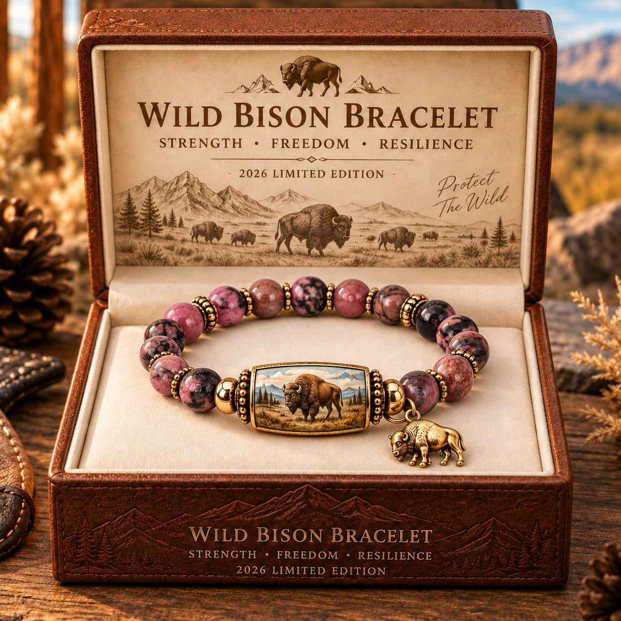 Wild Bison Guardian Bracelet