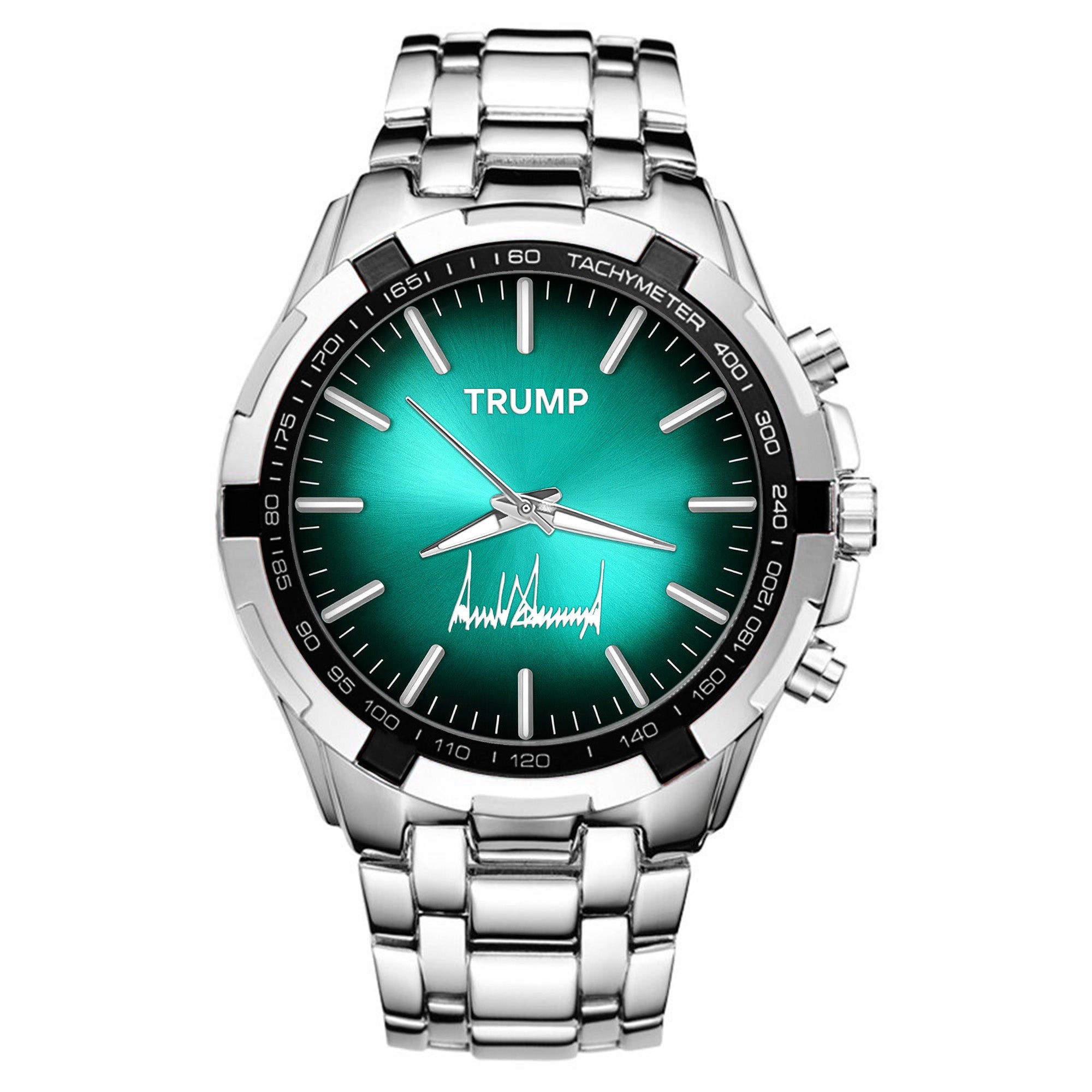 TRUMP Watch Stainless steel - Aqua Sunburst Dial