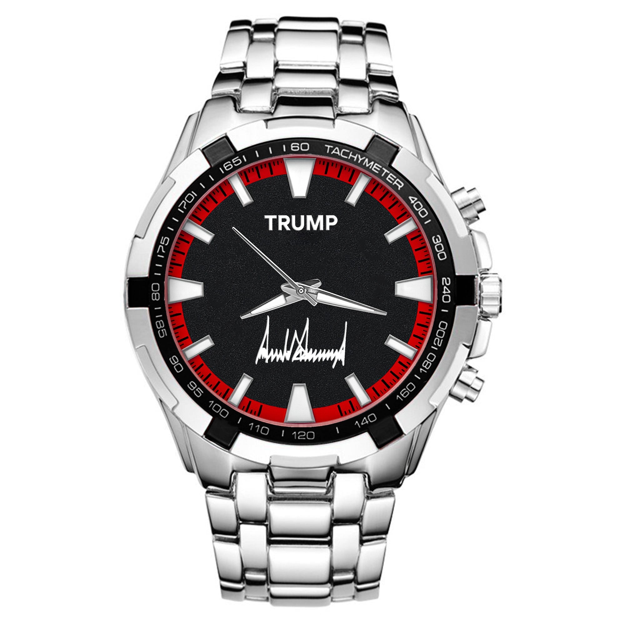 TRUMP Watch  Stainless steel - Black & Red Racing Dial