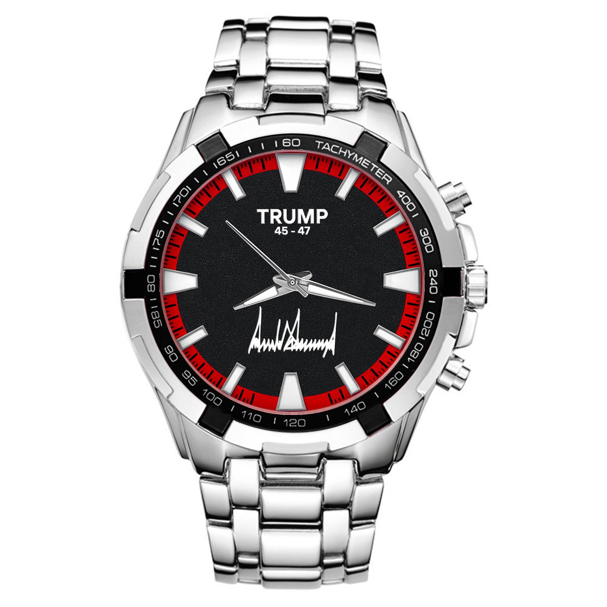TRUMP Watch 45 - 47 Stainless steel - Black & Red Racing Dial