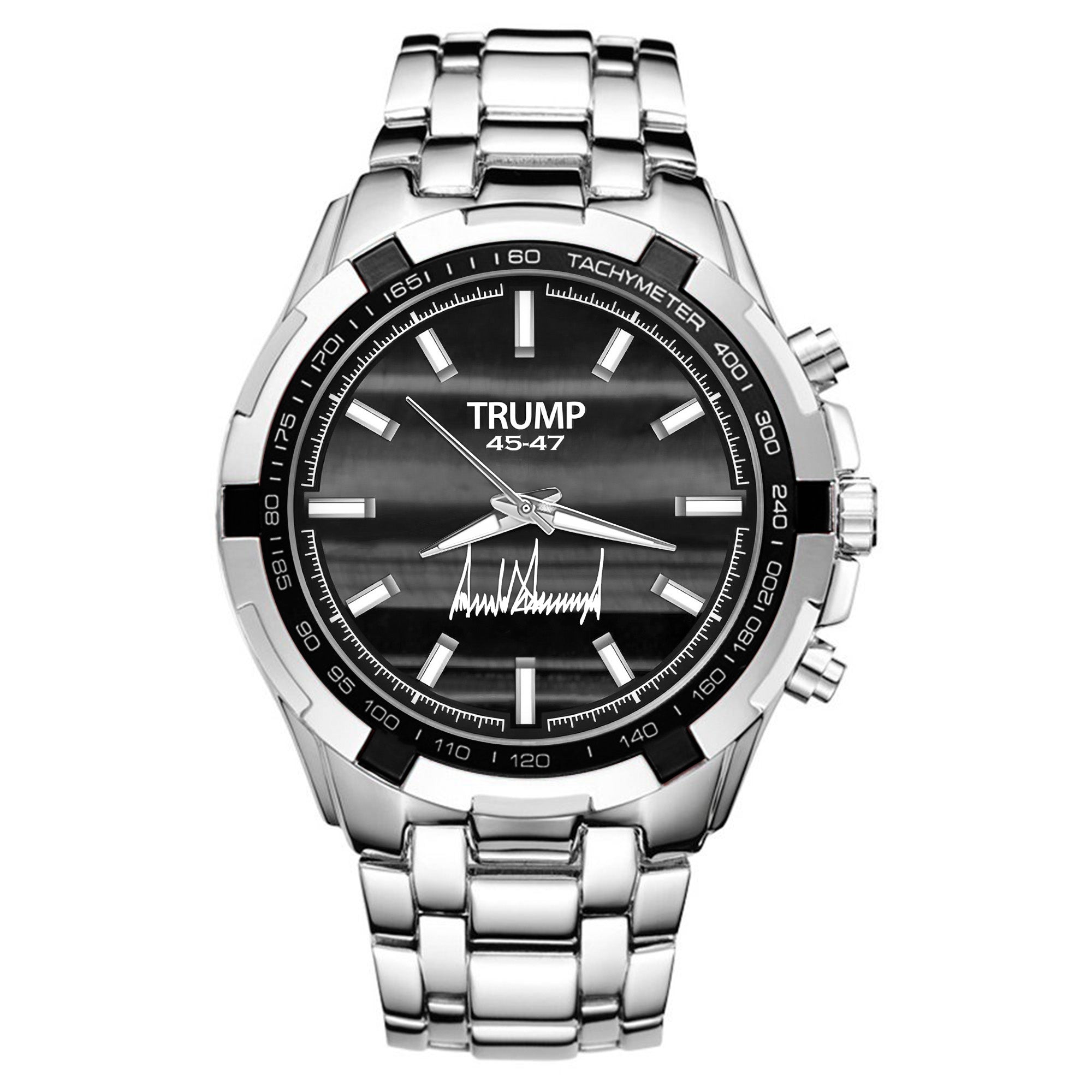 TRUMP Watch 45 - 47 Stainless steel - Silver Smoke Dial