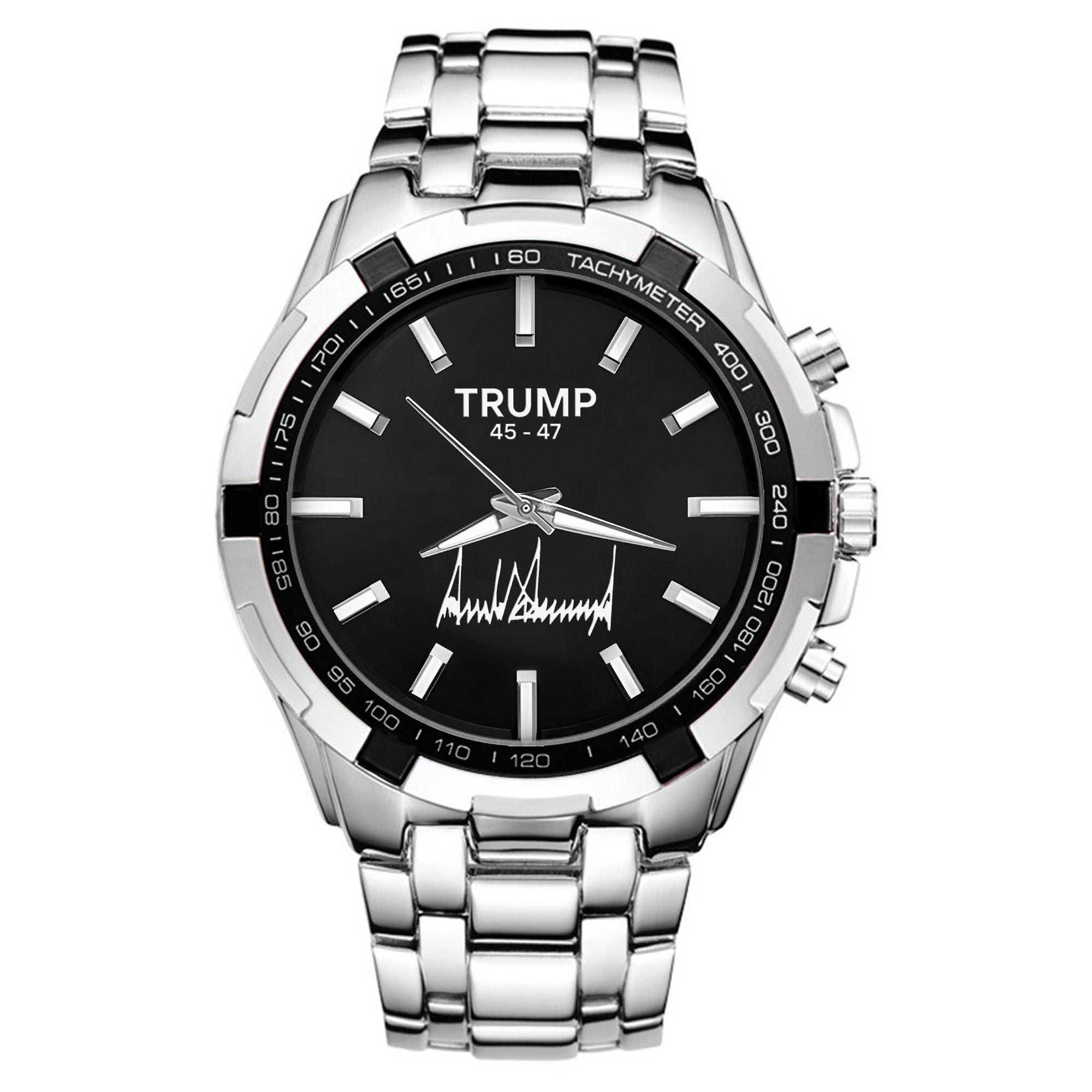 TRUMP Watch 45 - 47 Stainless steel - Black Onyx Dial