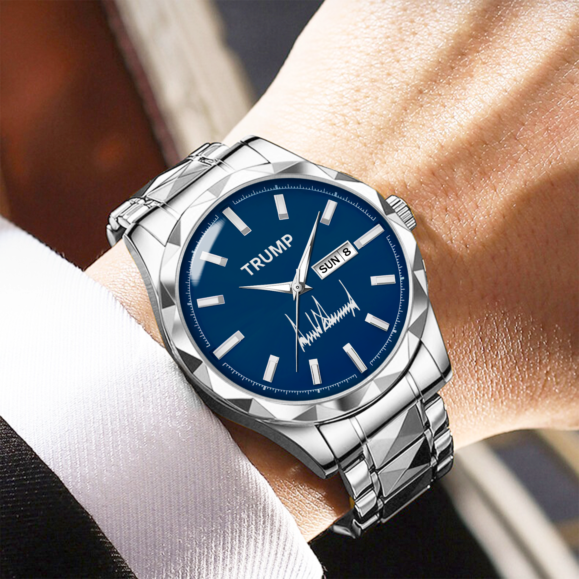 TRUMP Watch 2026 – Legacy Blue Sunburst Dial – Watch for Men