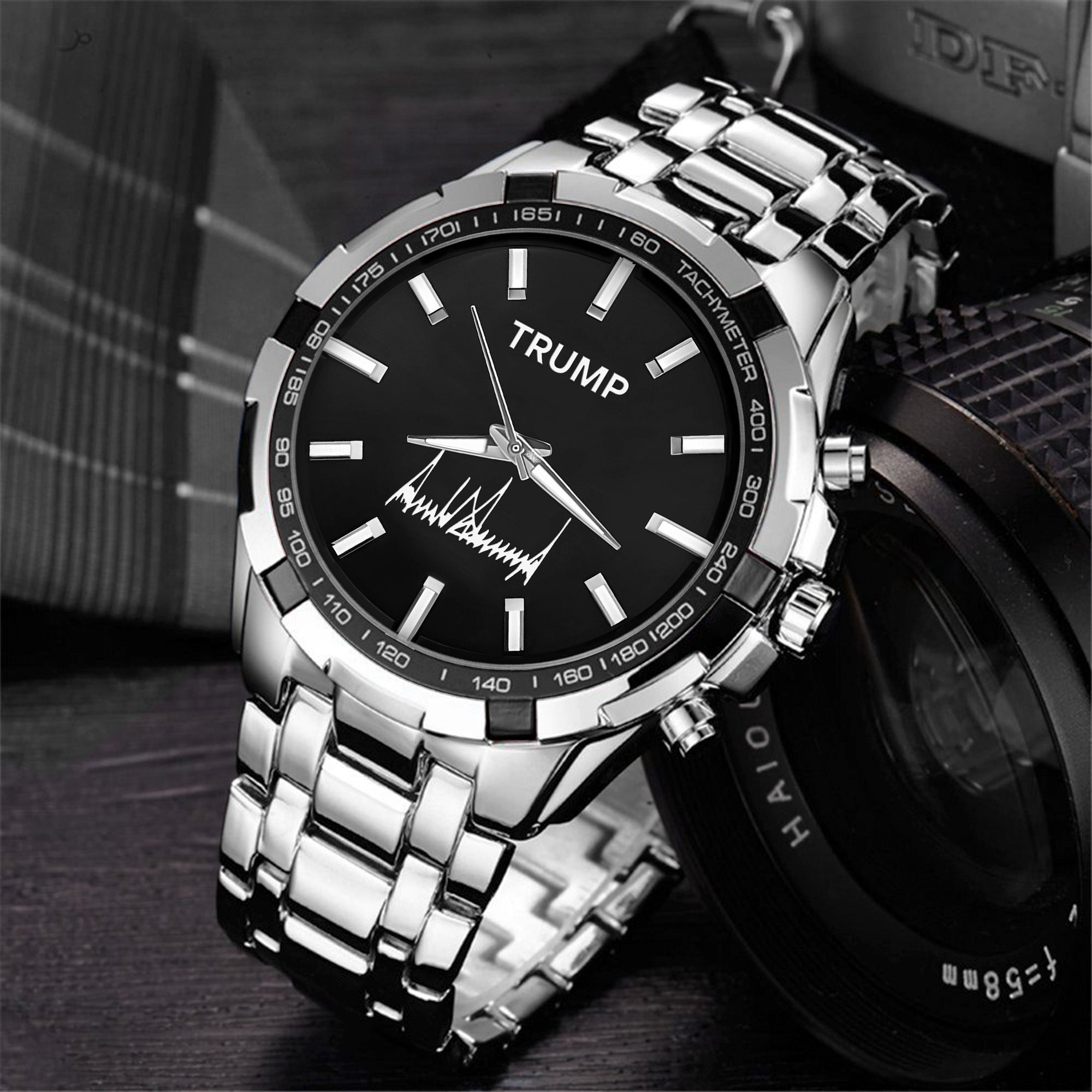 TRUMP Watch Stainless steel - Black Onyx Dial