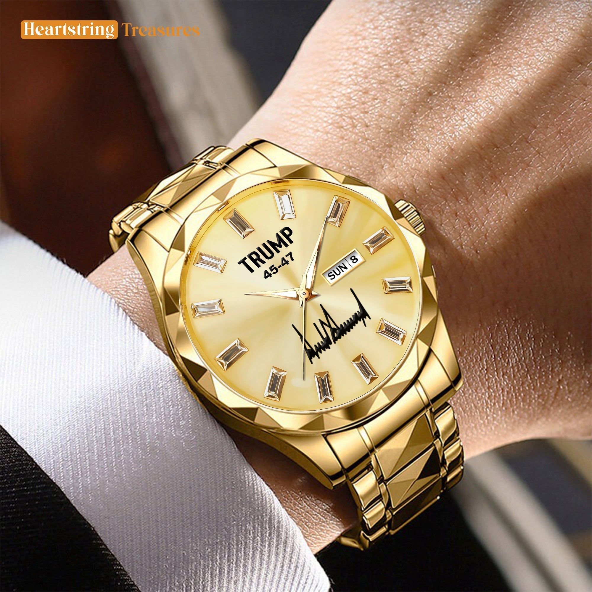TRUMP 45-47 Watch 2026 Luxury Gold - Champagne Gold Dial