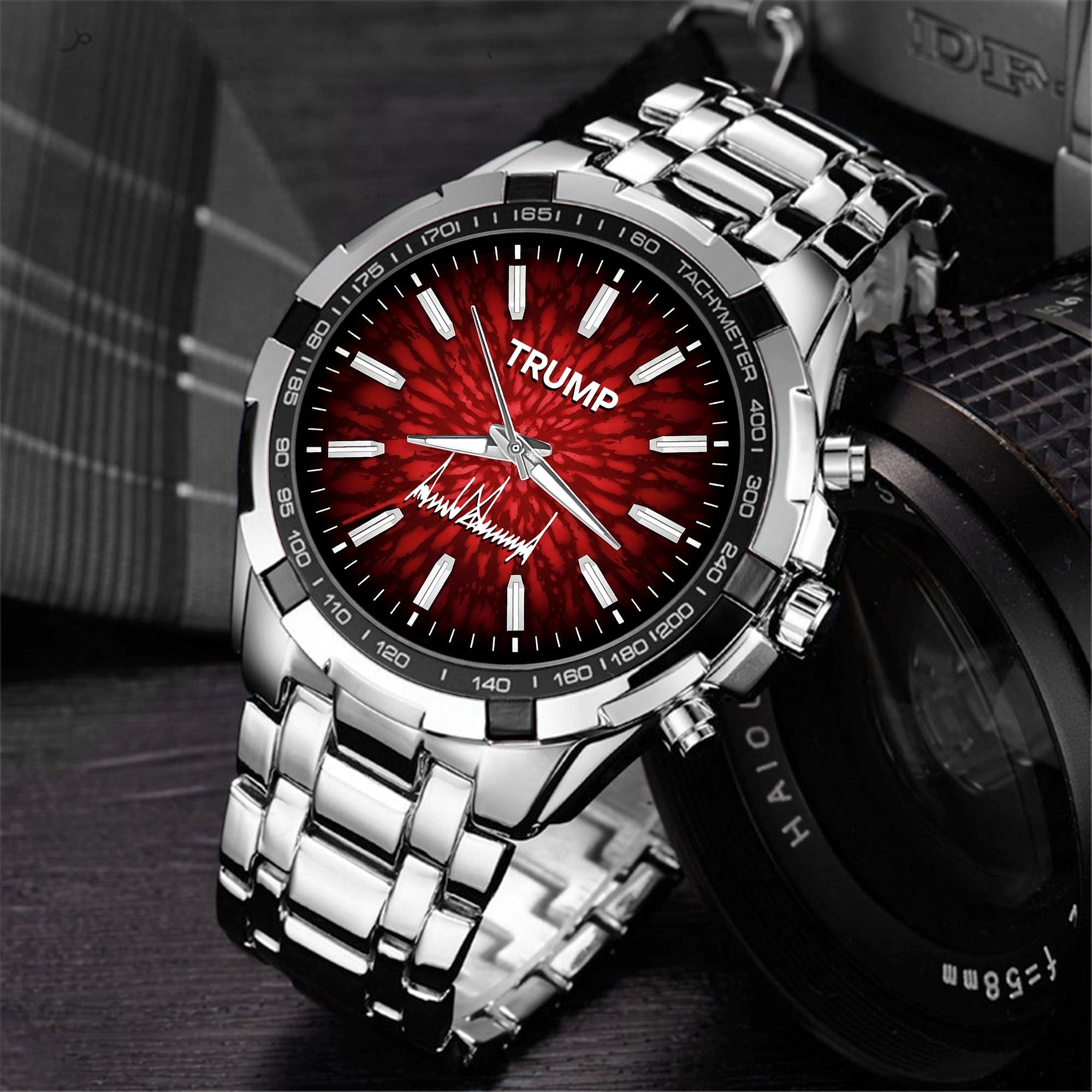 TRUMP Watch Stainless Steel – Scarlet Explosion Dial