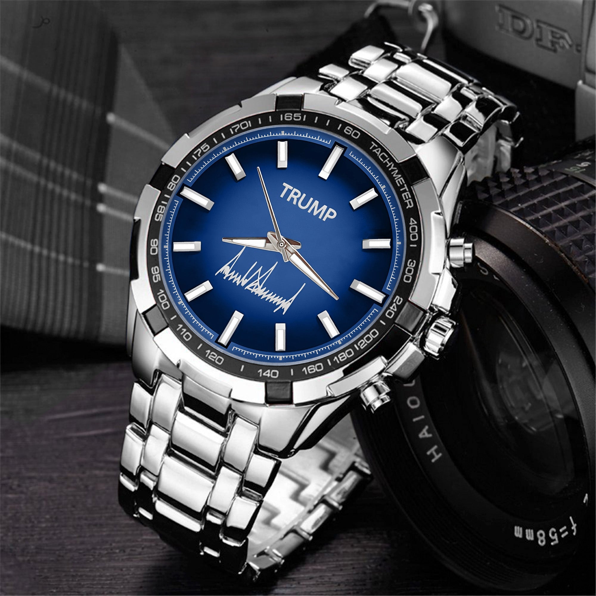 TRUMP Watch Stainless steel - Royal Blue Dial