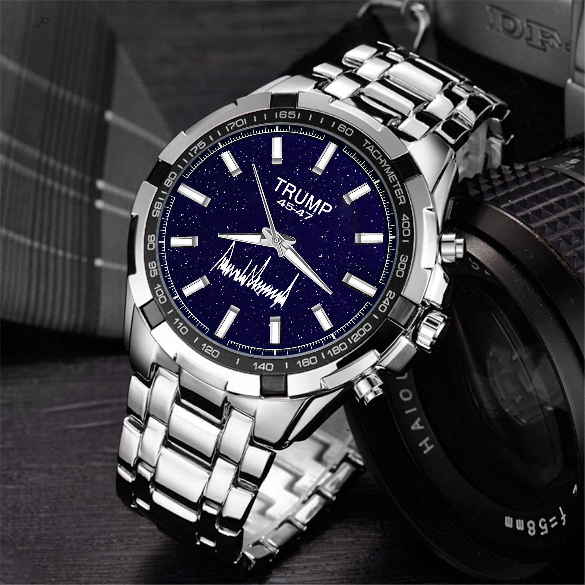 TRUMP Watch 45 - 47 Stainless steel - Midnight Galaxy Dial