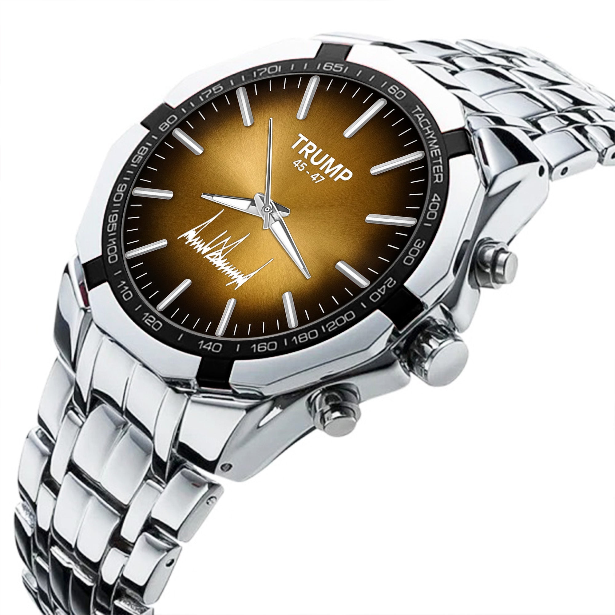 TRUMP Watch 45 - 47 Stainless steel - Bronze Sunburst Dial