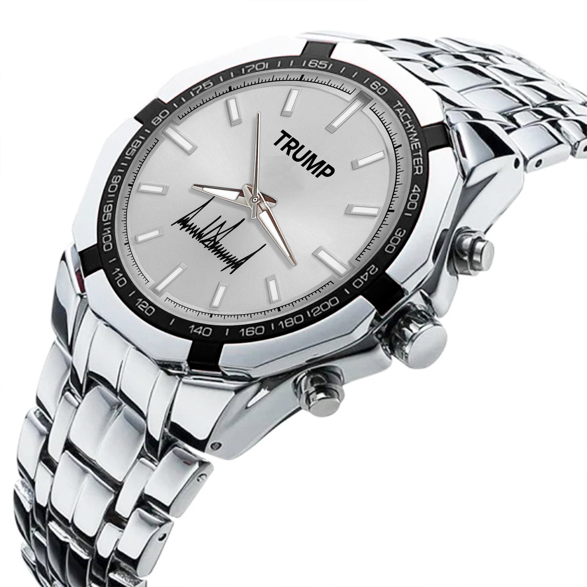 TRUMP Watch Stainless steel - Silver Sunburst Dial