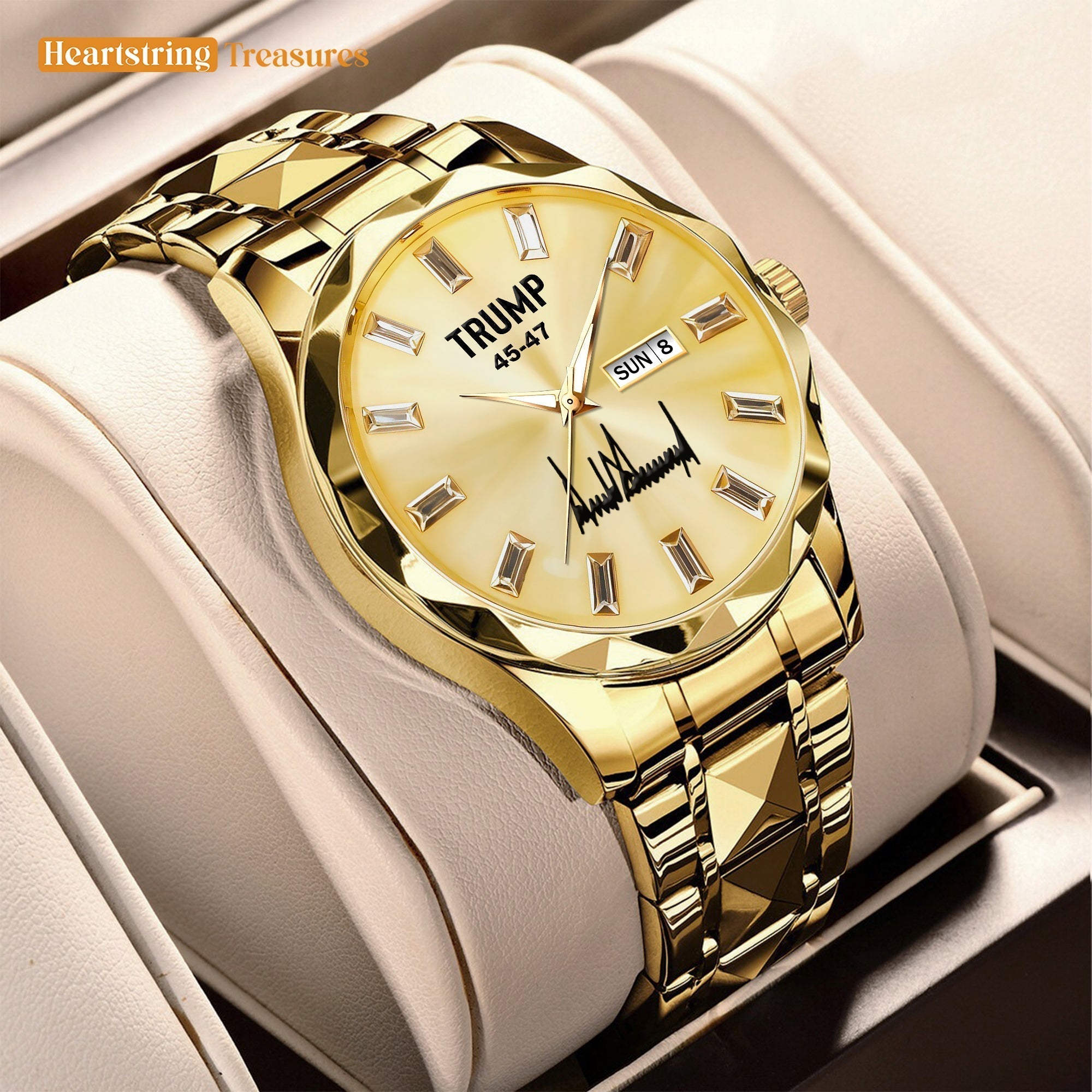 TRUMP 45-47 Watch 2026 Luxury Gold - Champagne Gold Dial