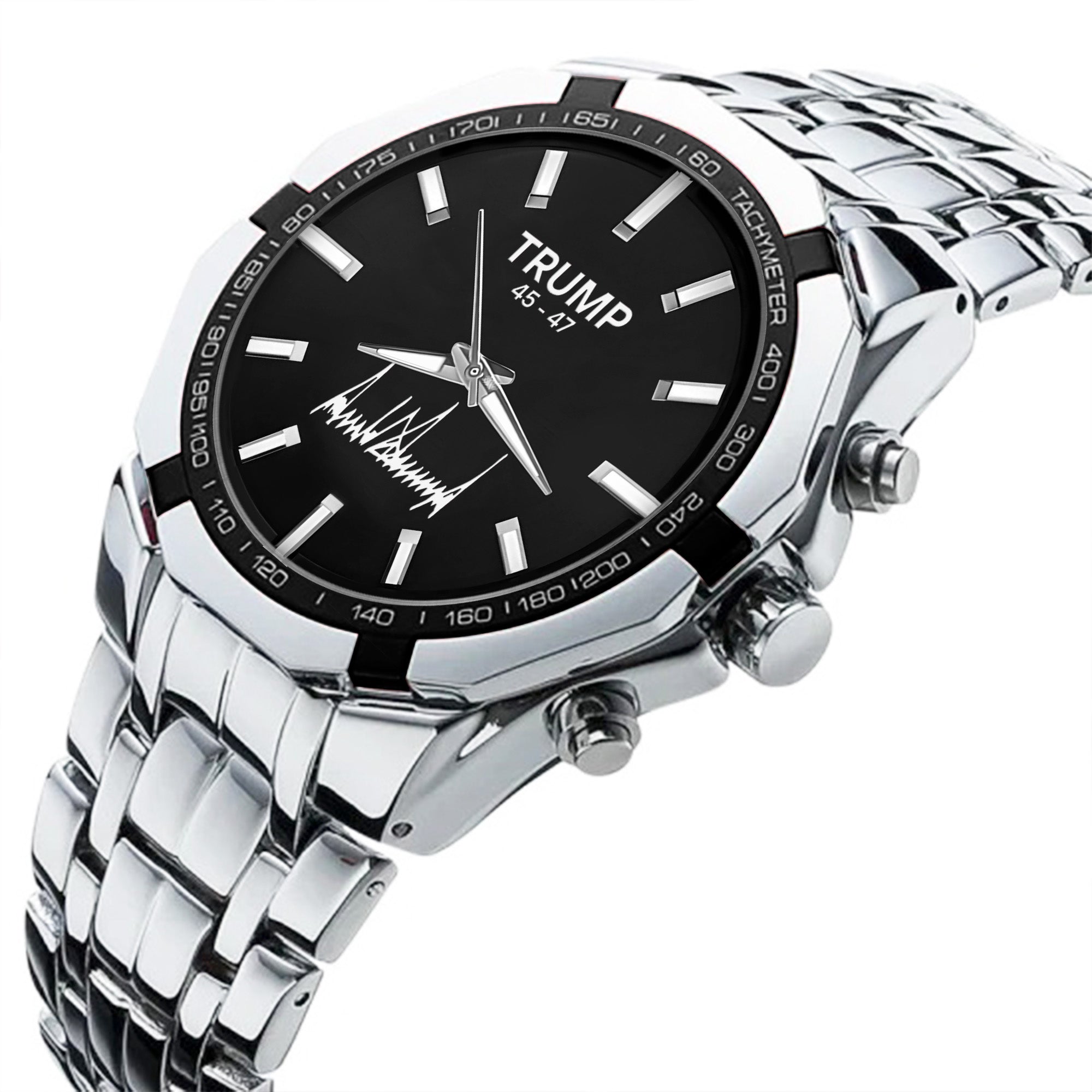 TRUMP Watch 45 - 47 Stainless steel - Black Onyx Dial