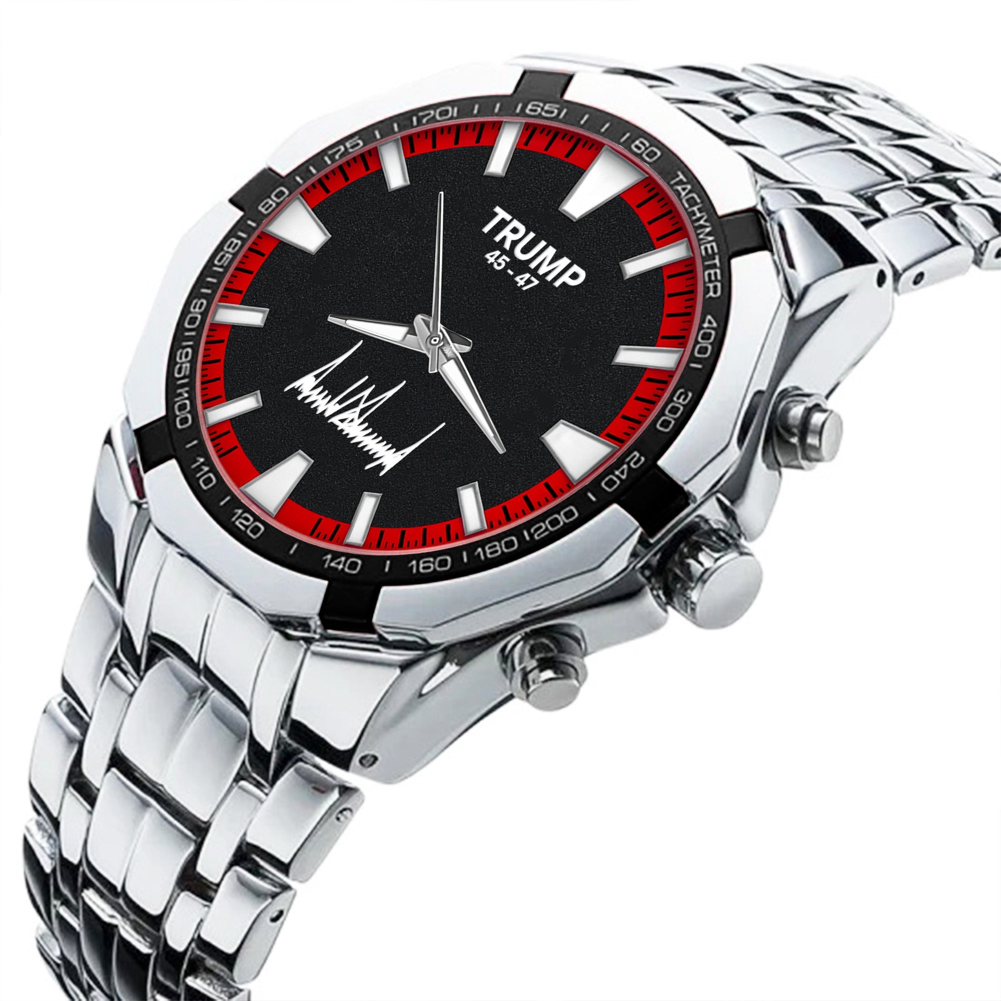 TRUMP Watch 45 - 47 Stainless steel - Black & Red Racing Dial