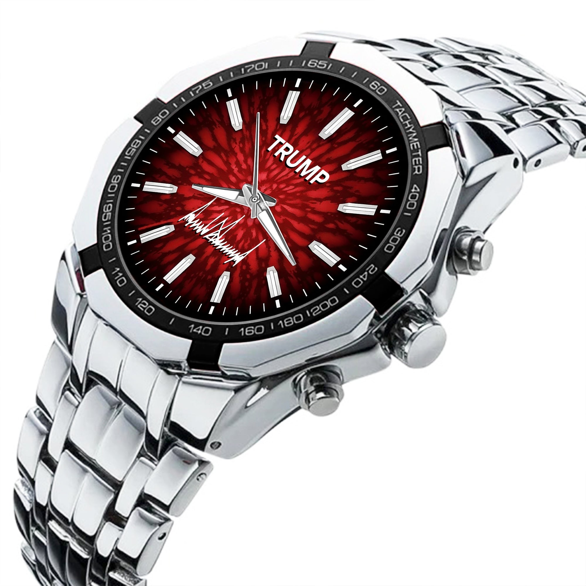 TRUMP Watch Stainless Steel – Scarlet Explosion Dial