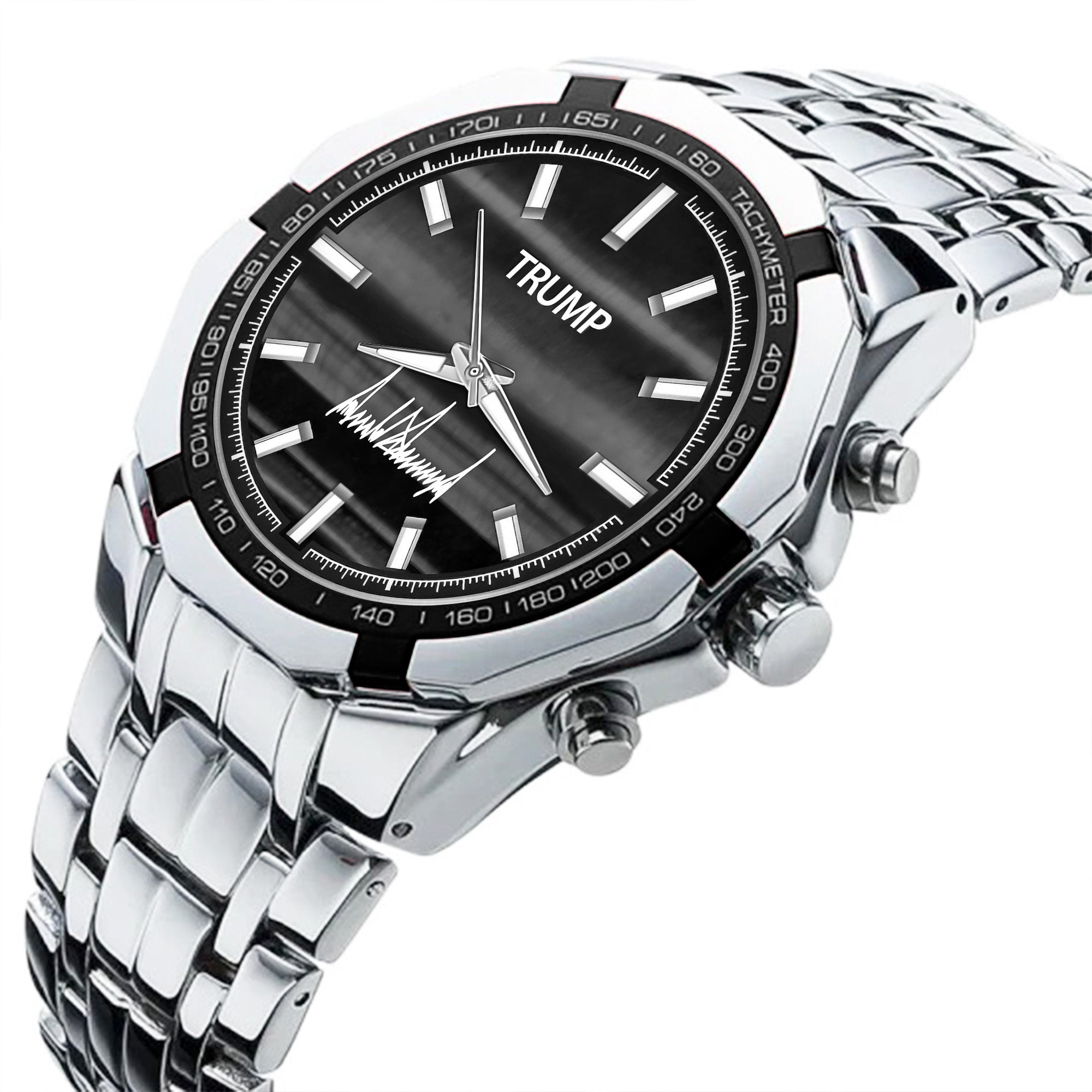 TRUMP Watch Stainless steel - Silver Smoke Dial