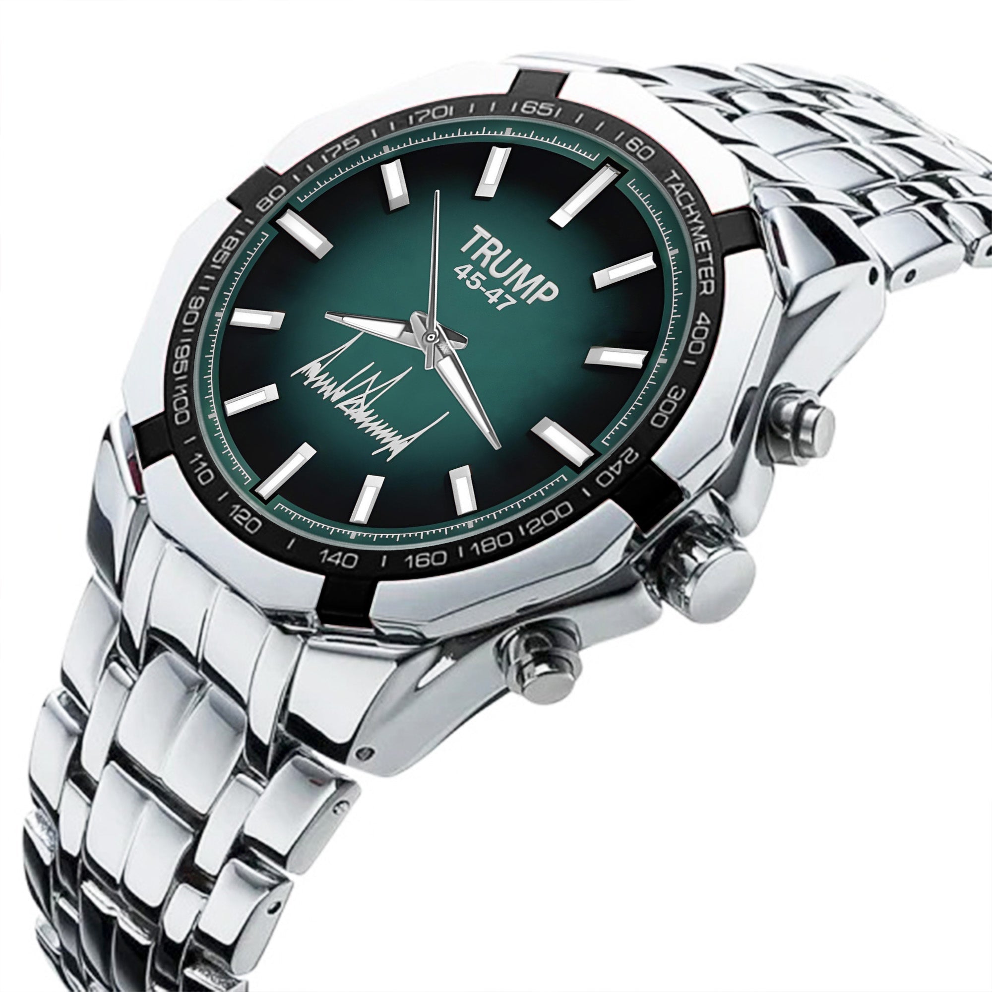 TRUMP Watch 45 - 47 Stainless steel - Emerald Green Dial