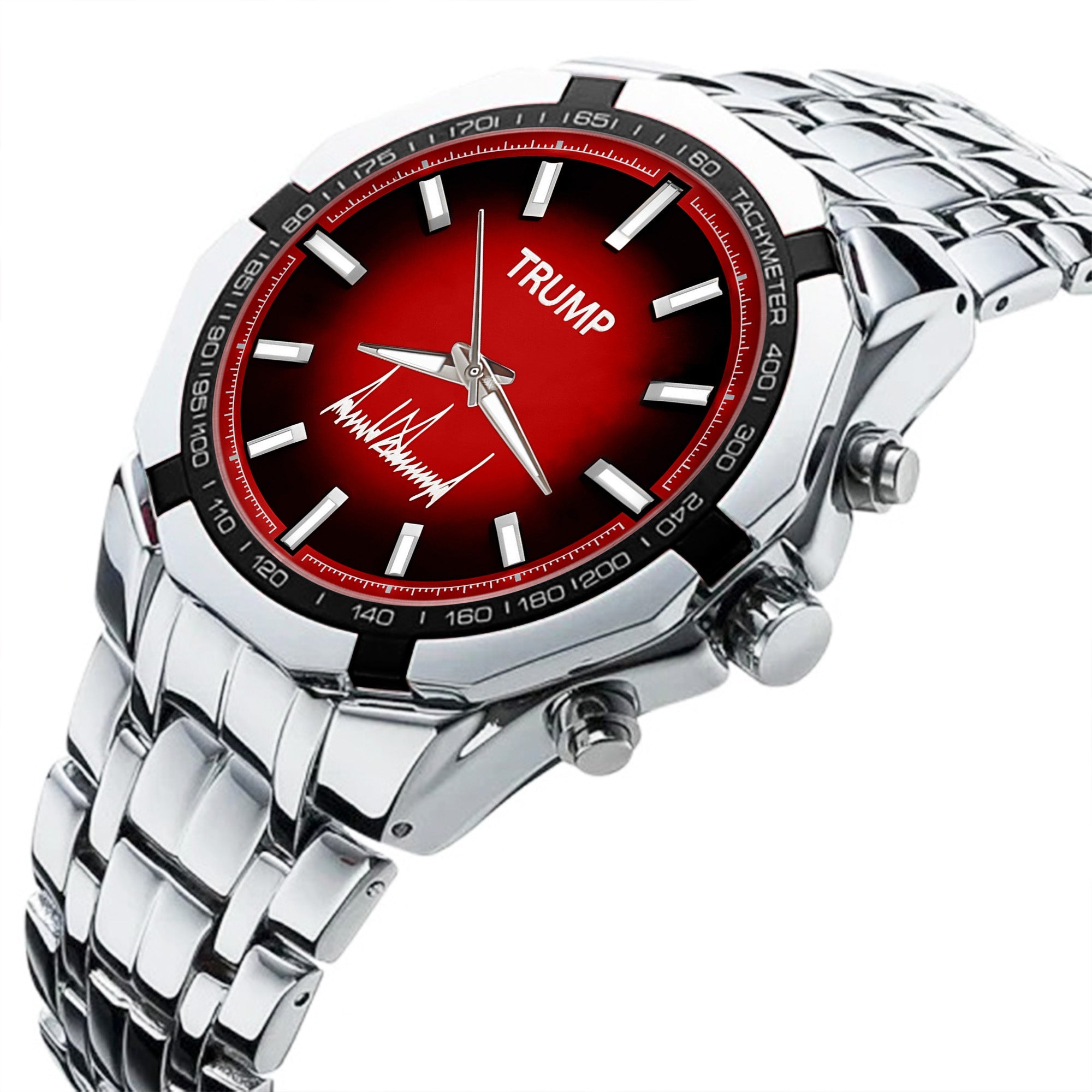 TRUMP Watch Stainless steel - Gradient Red Dial