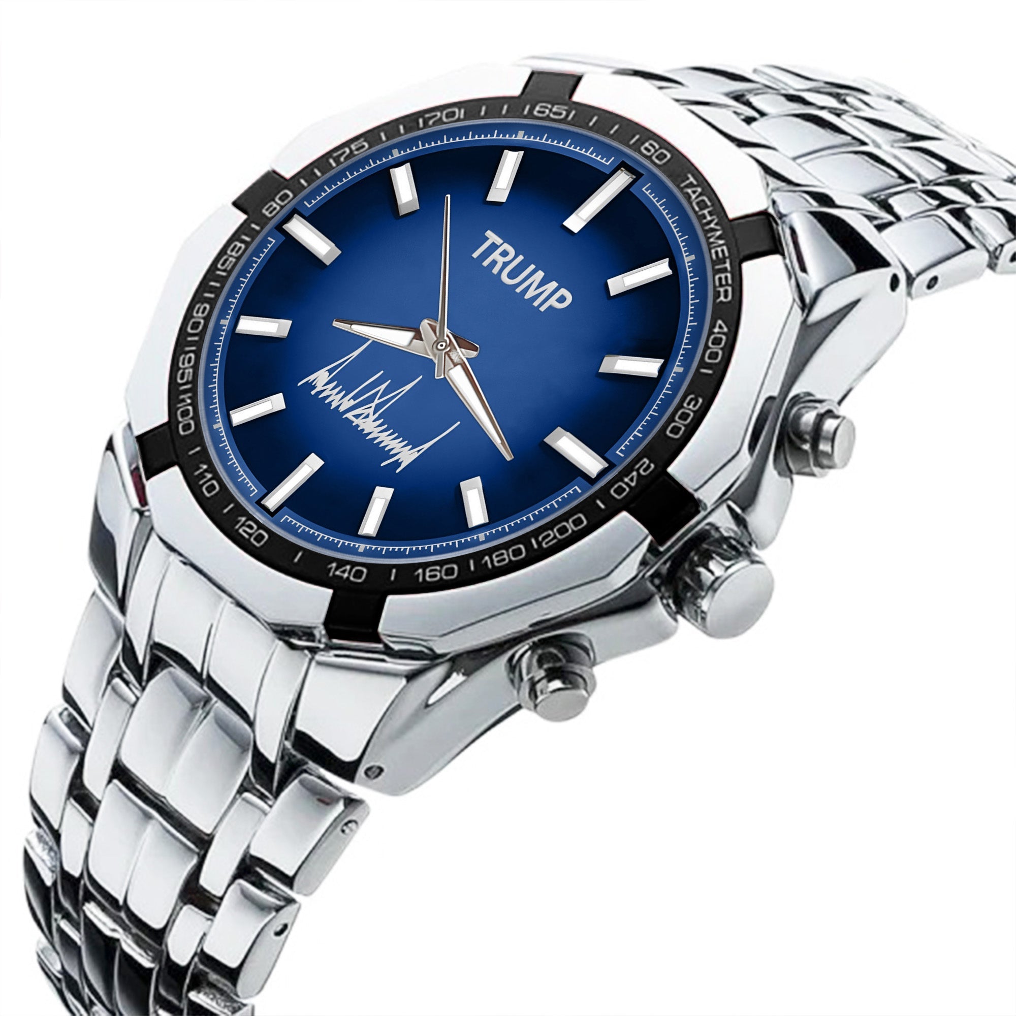 TRUMP Watch Stainless steel - Royal Blue Dial