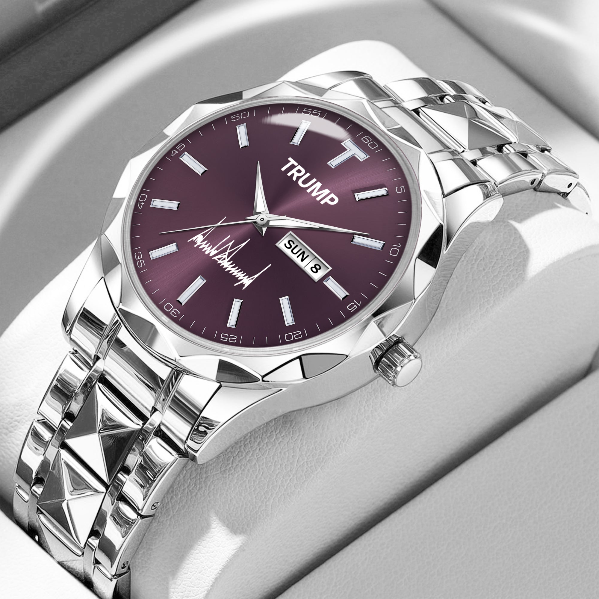 TRUMP Watch 2026 Luxury – Deep Royal Purple Dial – Watch for Men