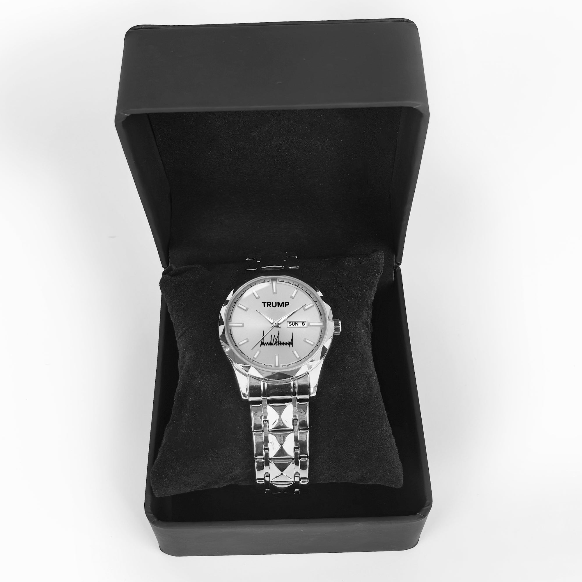 TRUMP Watch 2026 Silver – Signature Silver Dial Luxury Steel Watch for Men