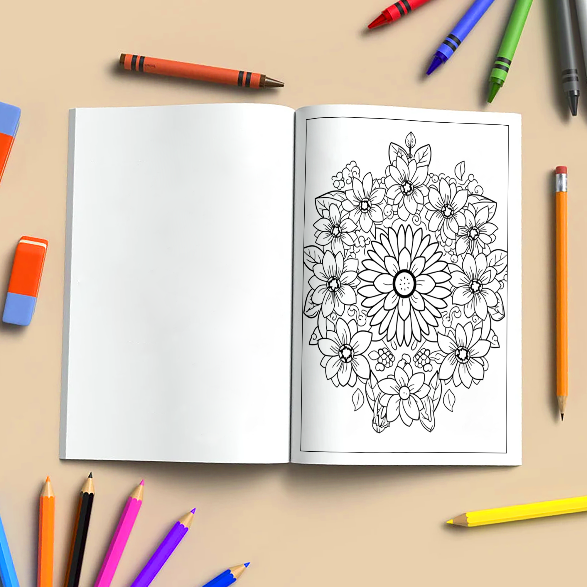 Mandala Bloom Coloring Pages – 48 Intricate Spring Designs for Adults
