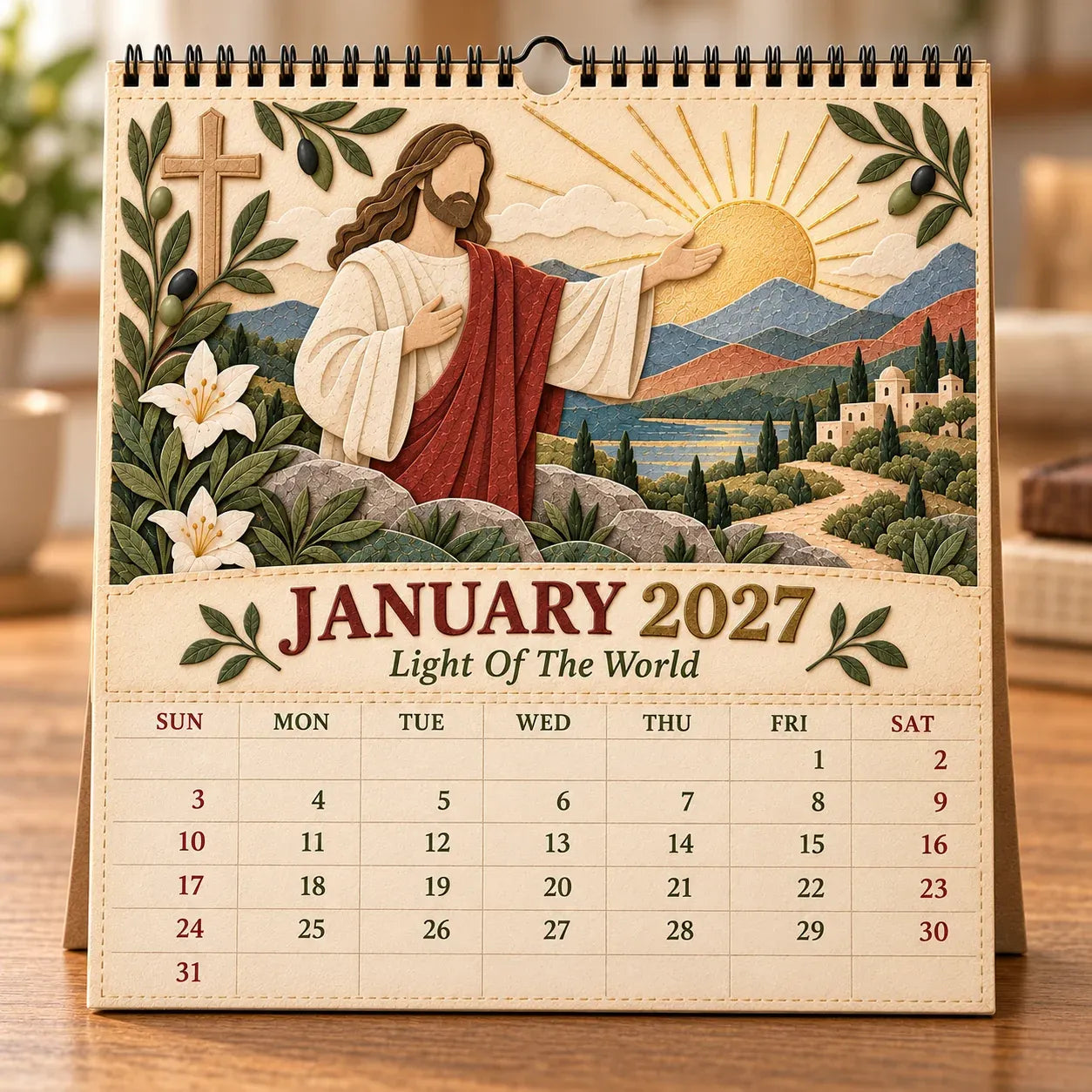2027 Walking With Jesus Wall Calendar