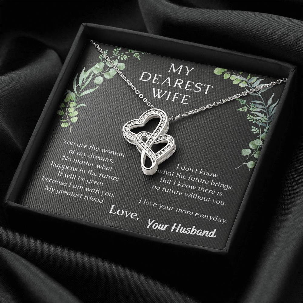 Woman Of My Dreams - Spark Romance With This Necklace Double Hearts Necklace