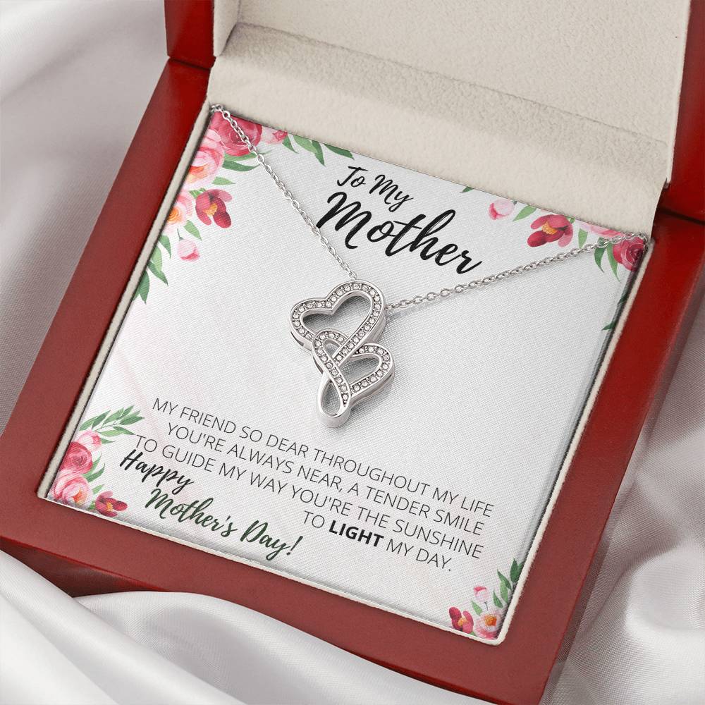 The Best Gift For A Mom This Mother's Day! 2 Double Hearts Necklace