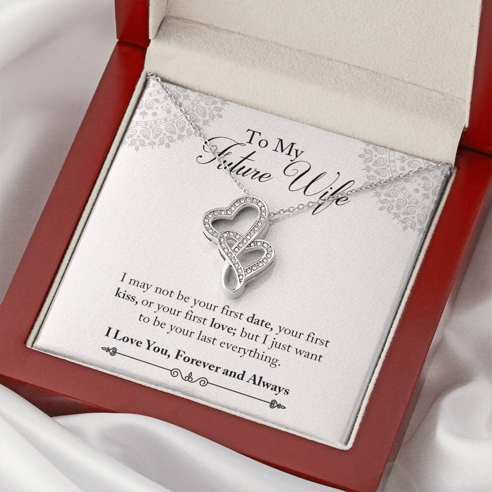 Gift For Fiance - Necklace For Future Wife - Gift For Her - Necklace For Fiance - Engagement Gift - Future Wife Gift - Double Hearts Necklace
