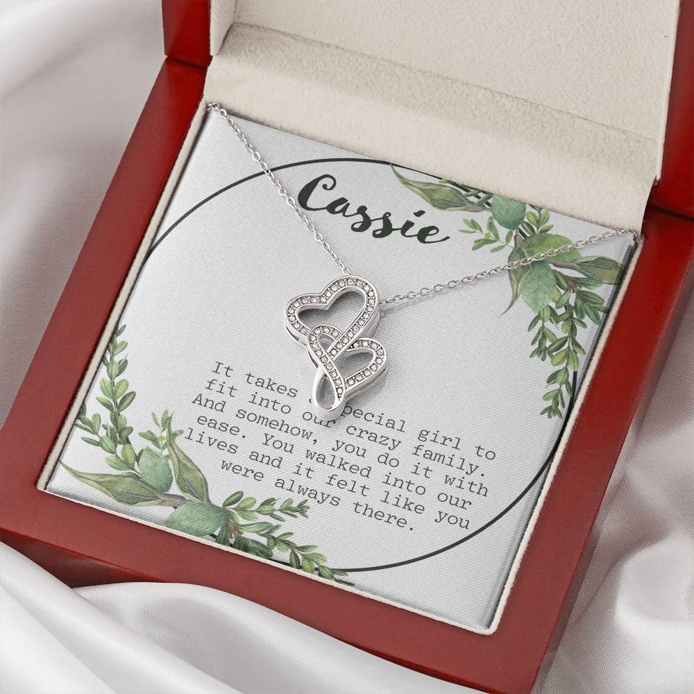 It Takes A Special Girl Double Hearts Necklace