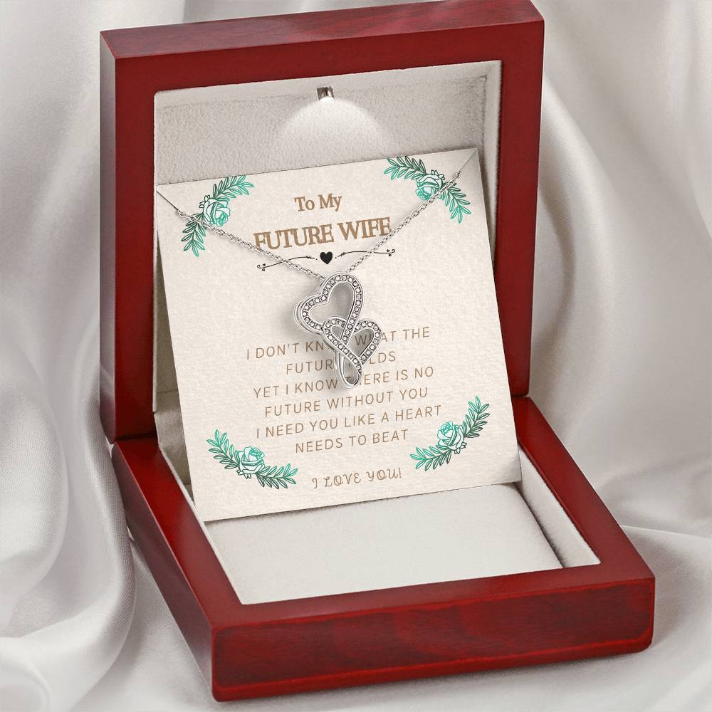 Future Wife Double Hearts Double Hearts Necklace
