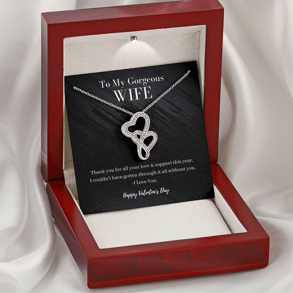 The Perfect Gift For Her Double Hearts Necklace