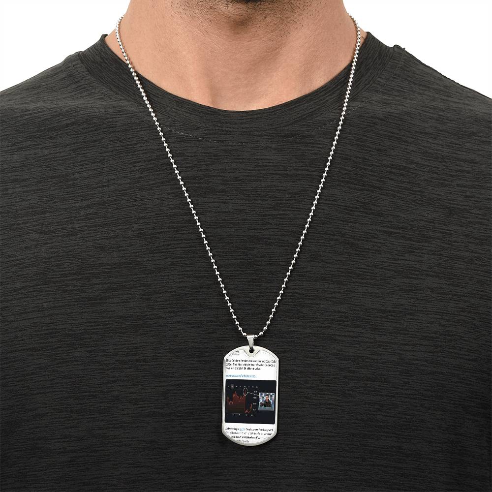 The Child Speak You Can't - Army Tag Necklace, Dog Tag Necklace
