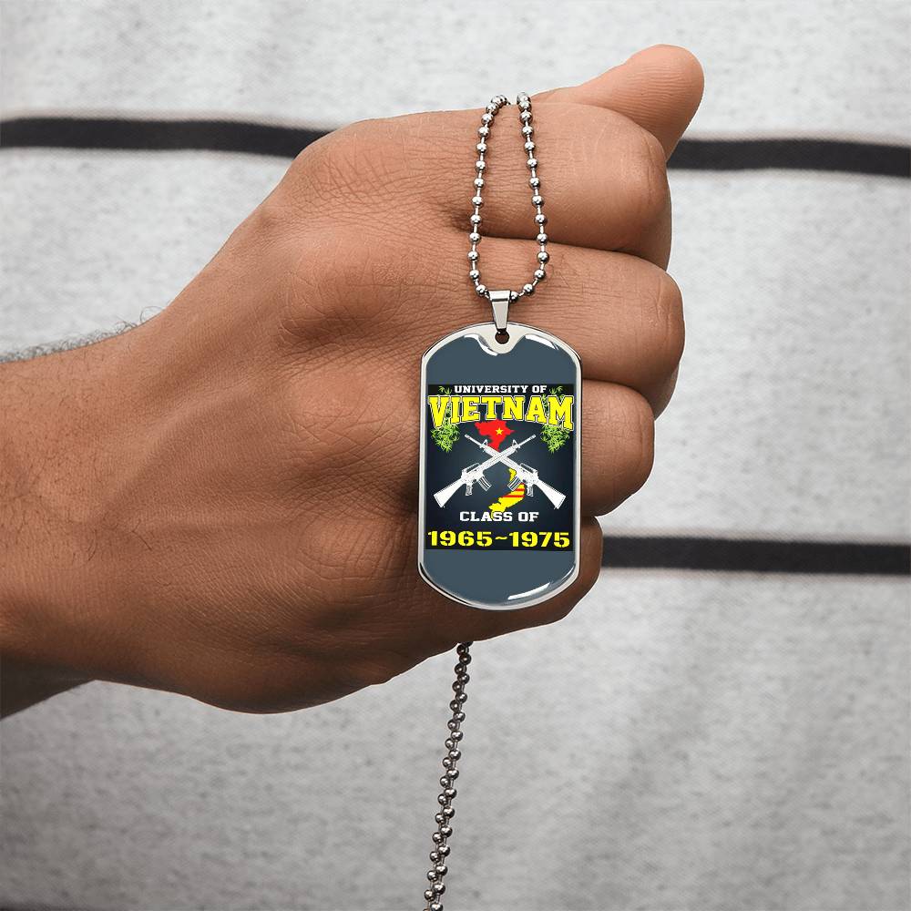 Vietnam Veteran Dog Tag - Army Tag Necklace, Dog Tag Necklace