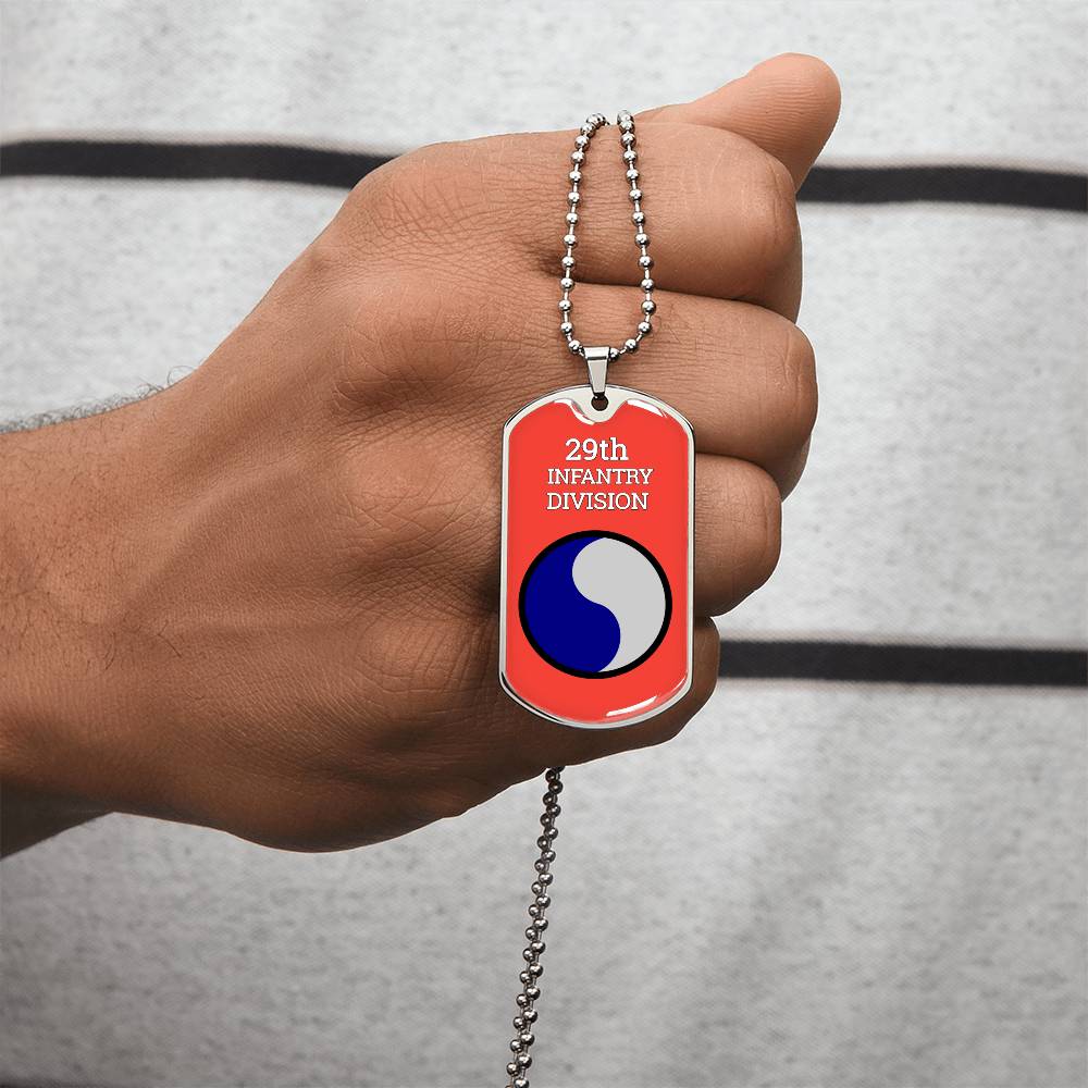 Awesome Dog Tag For 29Th Infantry Division - Army Tag Necklace, Dog Tag Necklace