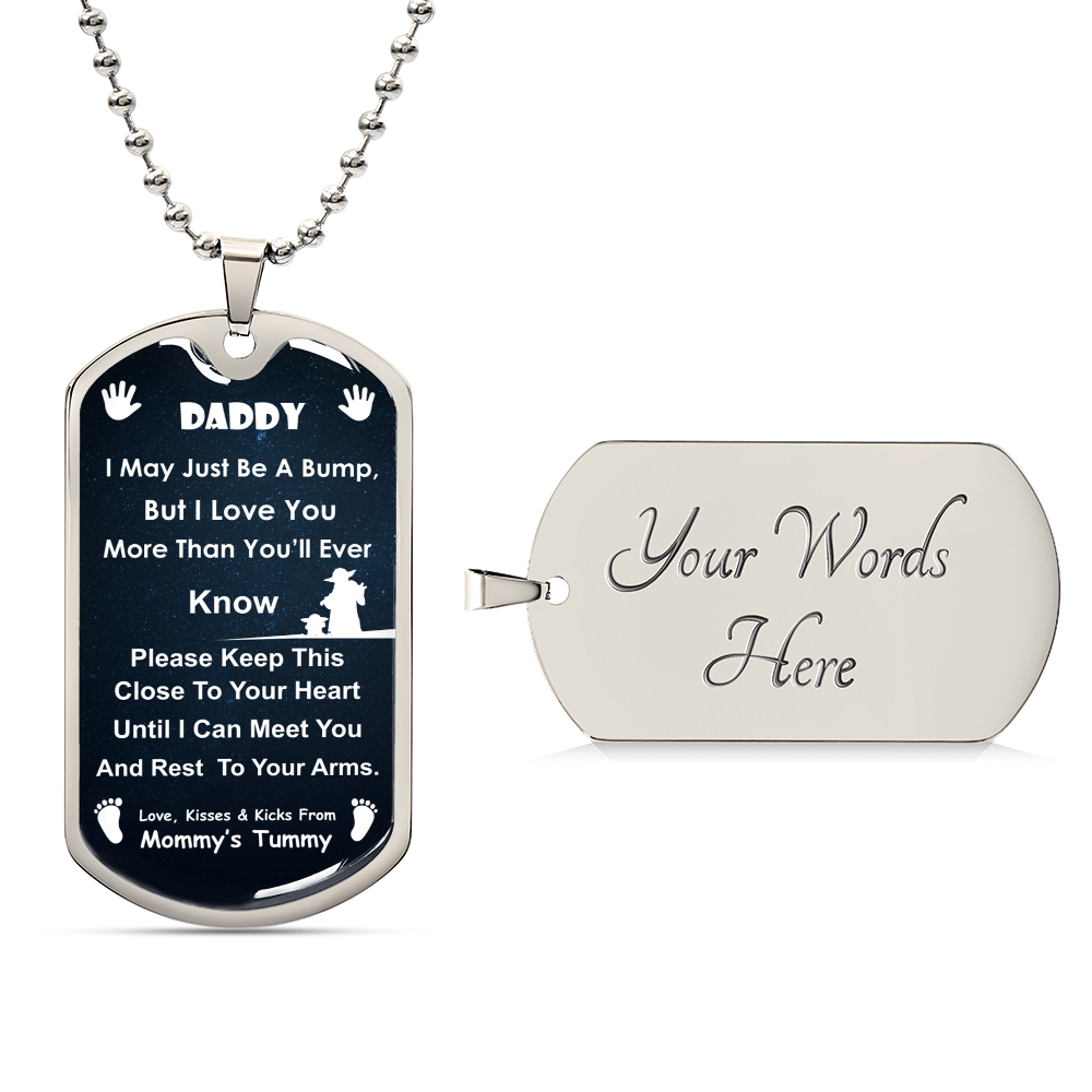 Dad Promising Luxury Necklace Gift - Army Tag Necklace, Dog Tag Necklace