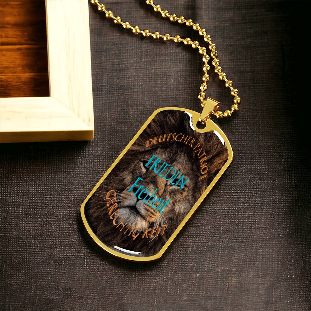 German Patriots - Army Tag Necklace, Dog Tag Necklace