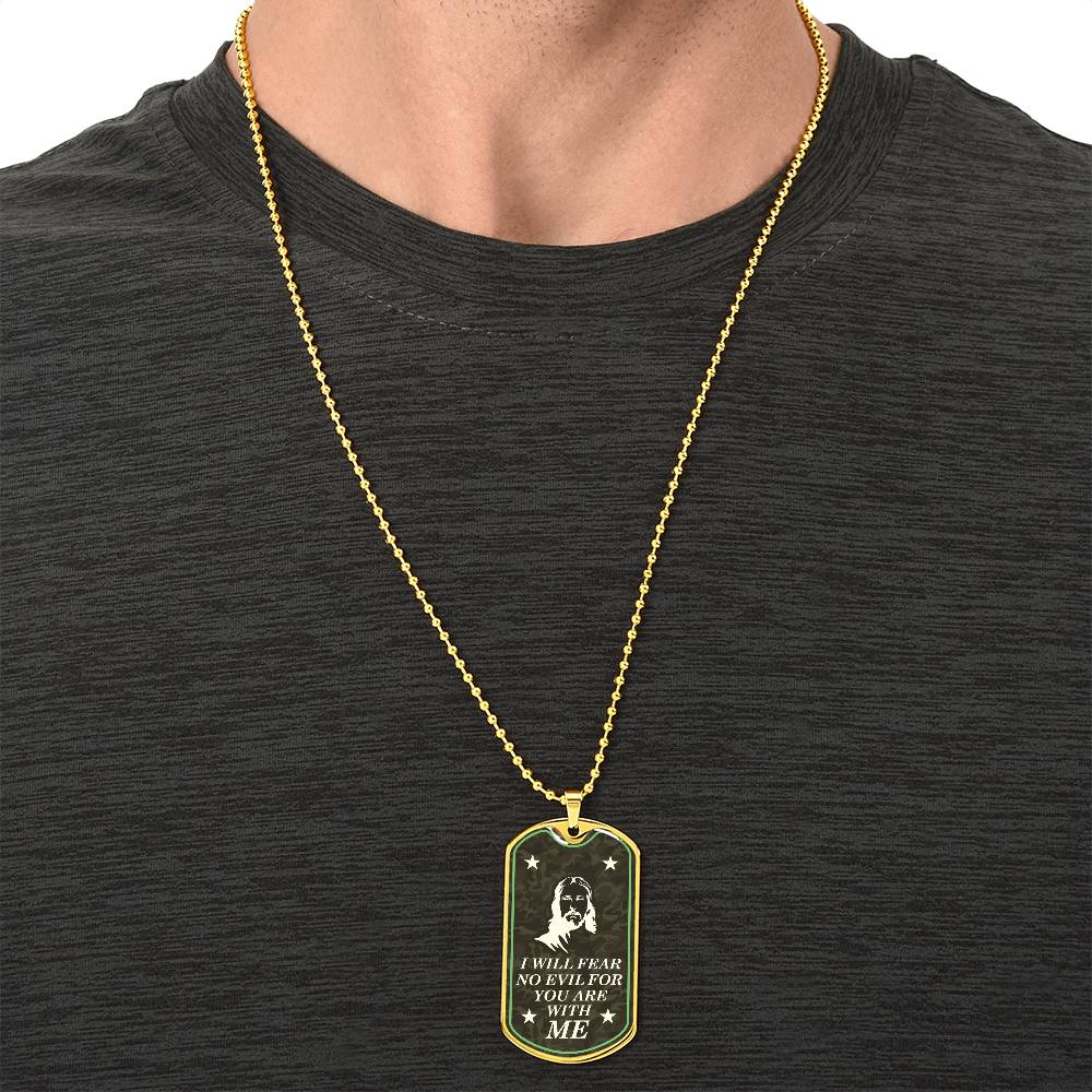 Christian Dog Tag, Faith Dog Tag Necklace , Bible Verse Dog Tag Necklace, Scripture Dog Tag - Army Tag Necklace, Dog Tag Necklace