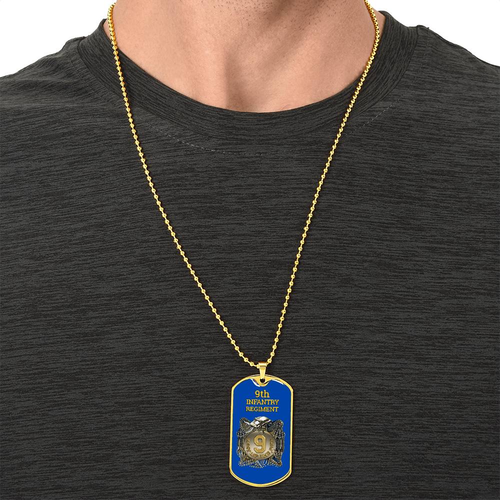 Awesome Dog Tag For 9Th Infantry Regiment - Army Tag Necklace, Dog Tag Necklace