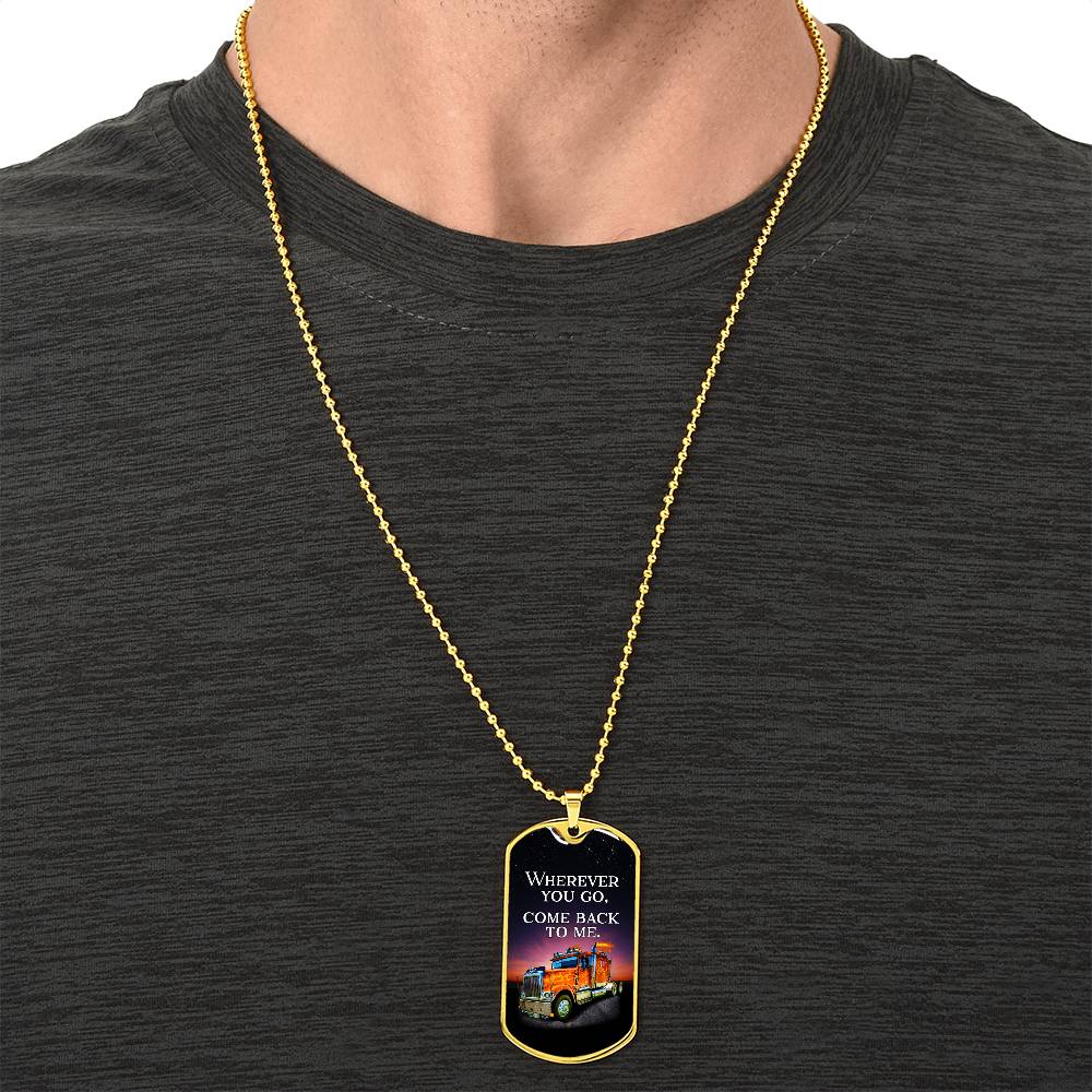 Dog Tag Necklace - Firefighter Prayer, Birthday First Responder Fire Man Fireman Hero Thin Red Line Christian Jewelry Gift - Army Tag Necklace, Dog Tag Necklace