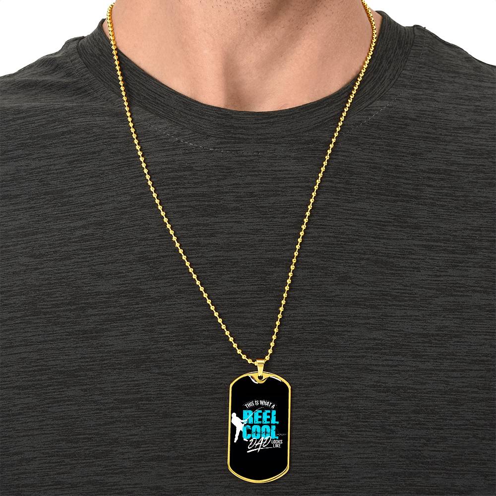 Collection Dad - Reel Cool Necklace - Army Tag Necklace, Dog Tag Necklace