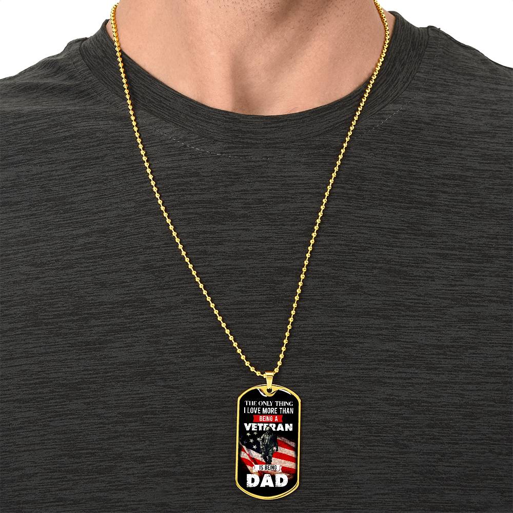 Patent-Pending Jewelry For Veteran Dad - Army Tag Necklace, Dog Tag Necklace