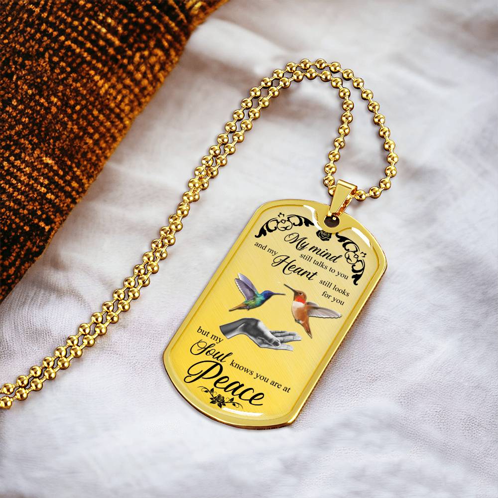 Memorial Necklace, Sympathy Gift, Memorial Jewelry, Loss, Cremation & Memorial Jewelry, Personalized Necklace - Army Tag Necklace, Dog Tag Necklace