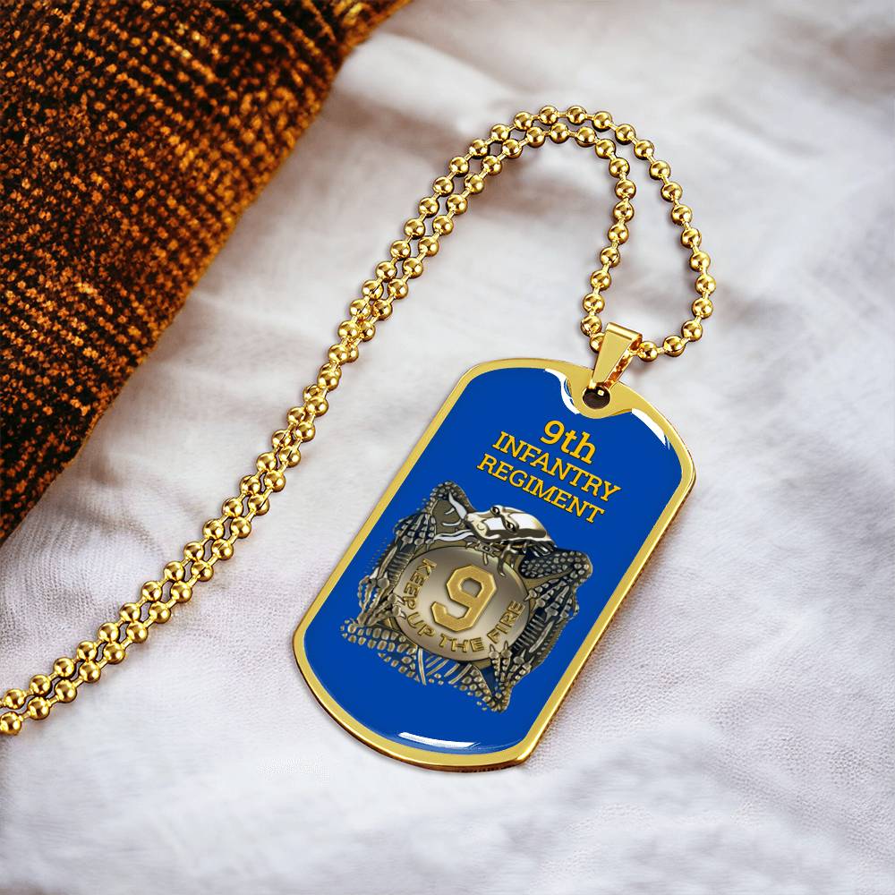 Awesome Dog Tag For 9Th Infantry Regiment - Army Tag Necklace, Dog Tag Necklace