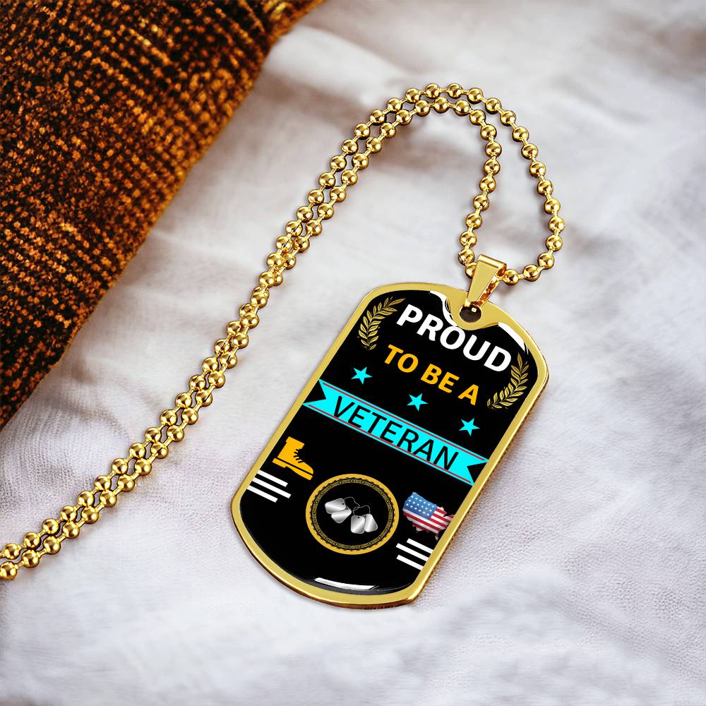 Veteran Dog Tag - Army Tag Necklace, Dog Tag Necklace